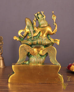 Vishnu Lakshmi on Garuda Brass idol 12 inch