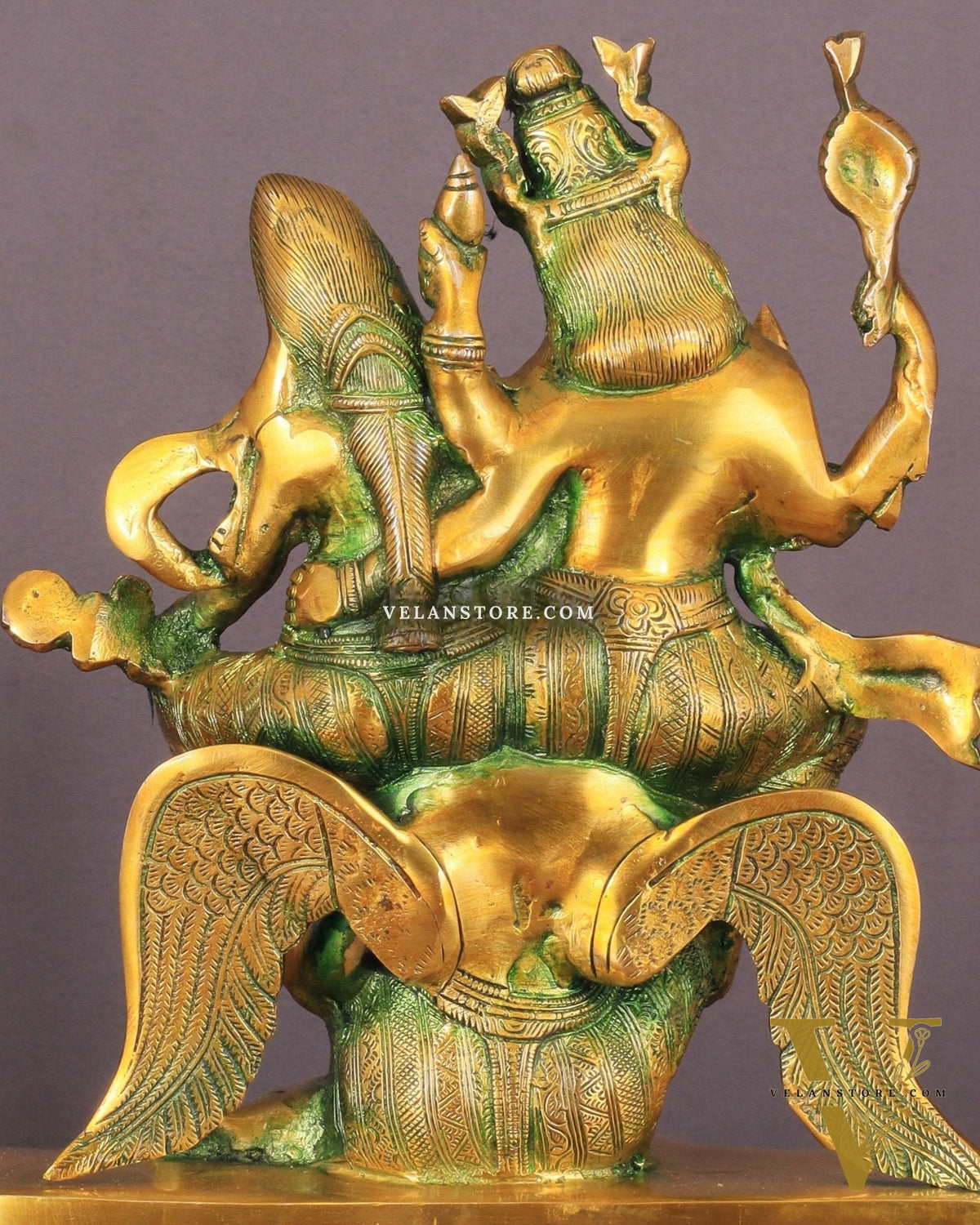 Vishnu Lakshmi on Garuda Brass idol 12 inch