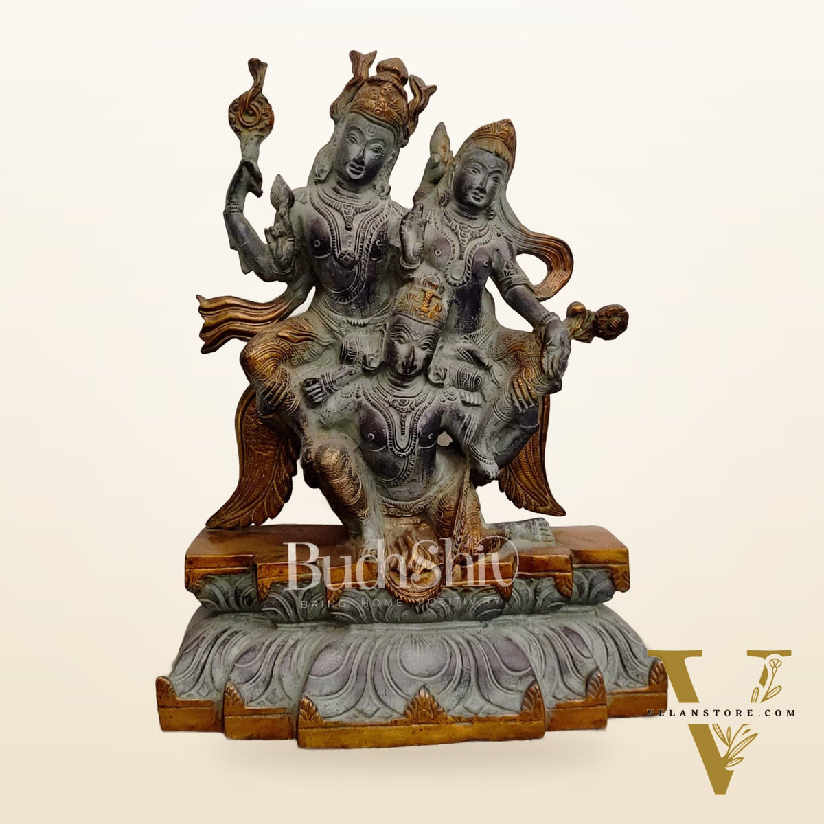 Vishnu Lakshmi on Garuda Brass idol