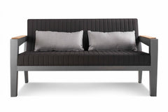 Trevisani Outdoor Sofa Set 2 Seater , 2 Single seater and 1 Center Table (Grey)