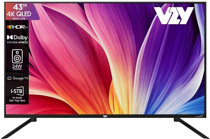 VZY by DishTV 109 cm (43 inch) QLED Ultra HD (4K) Smart Google TV with Entertainment Hub By dishtv (W43UHQG5)-1