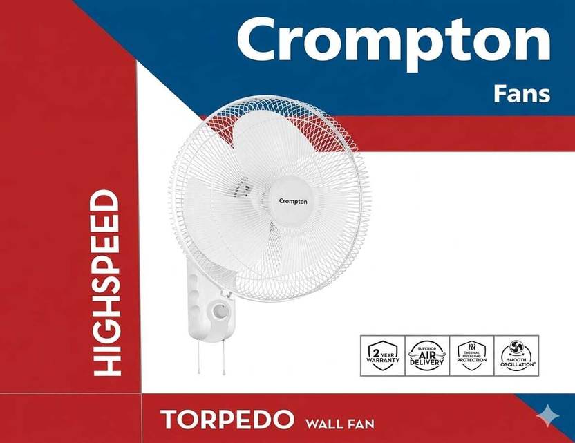 Crompton WF95 300 mm Wall Fan-4