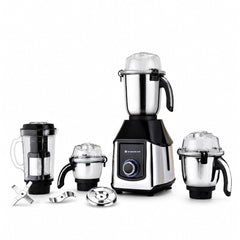 Wonderchef Inox 1000W Mixer Grinder with 4 Stainless-steel Jars, Special Blade for Silbatta Khada Masala Grinding, Minci