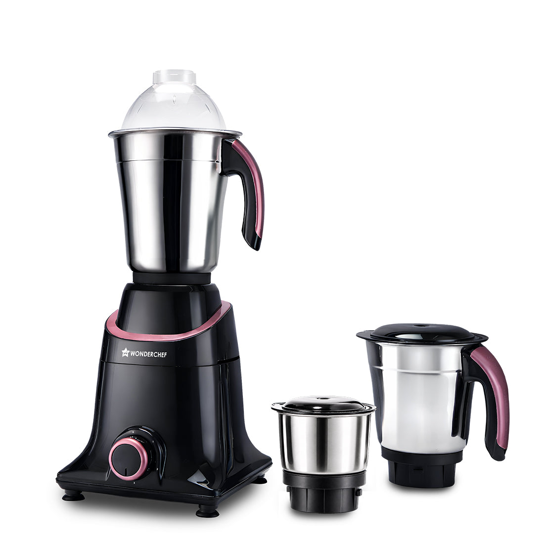 Wonderchef Select Mixer Grinder for Kitchen, 750W, 3 Multi-purpose Jars, Stainless-steel Blades for Masala, Chutney, Idl