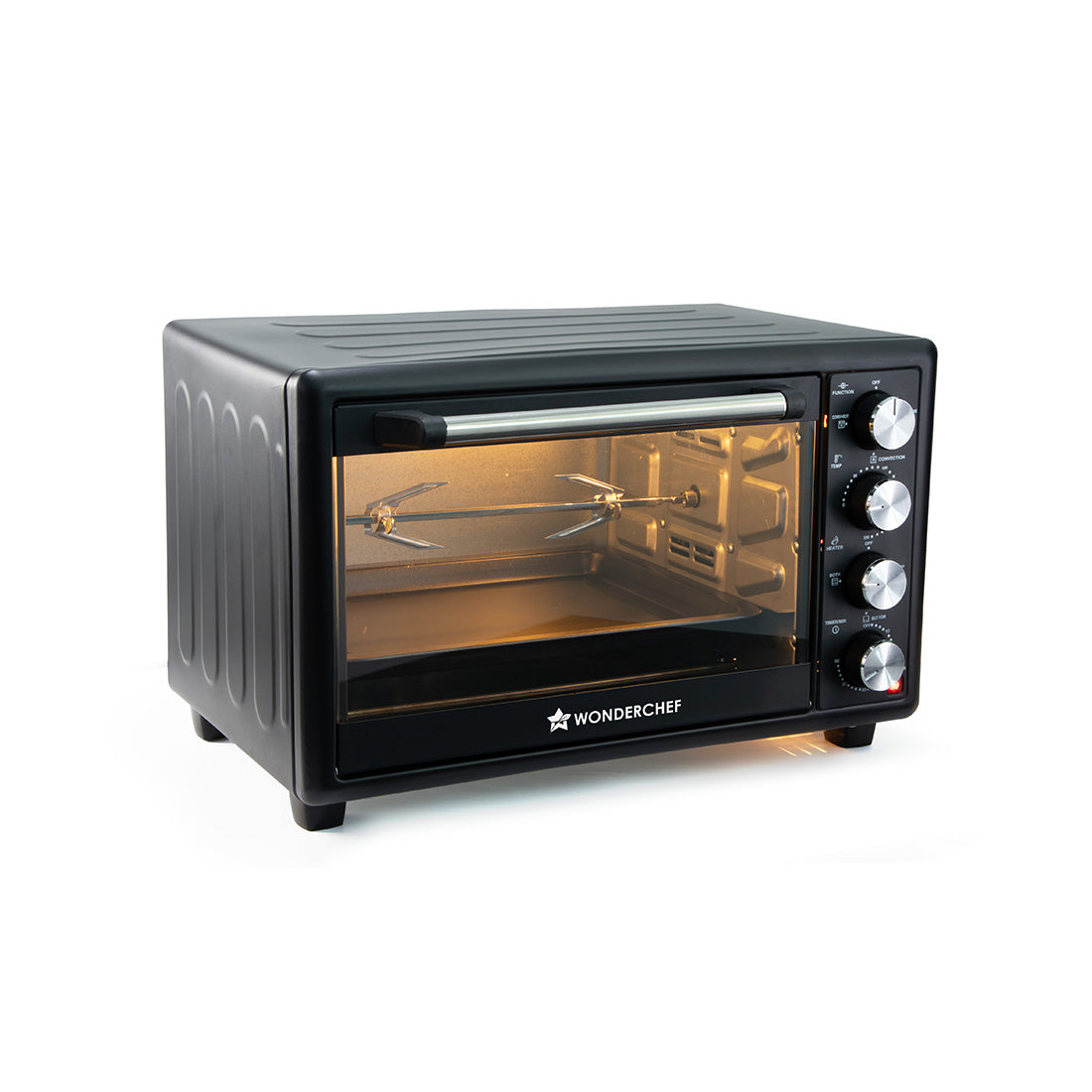 Wonderchef Oven Toaster Griller 30 L with Rotisserie and Convection for Baking, Top and Bottom Heat Selector, Auto-Shut 