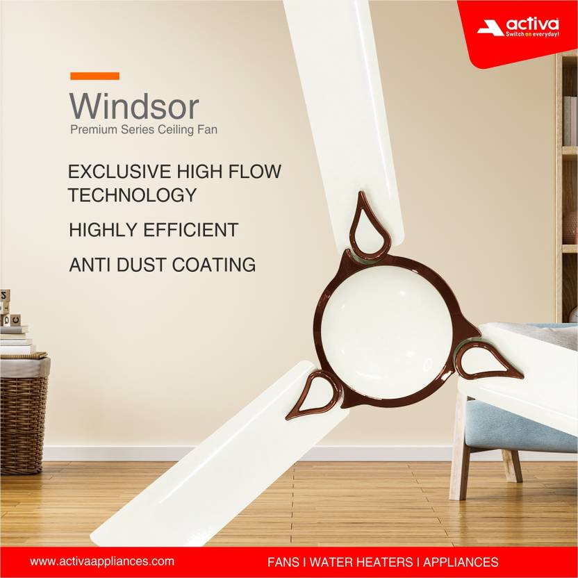 ACTIVA Windsor Silent Operation 1200 mm Ceiling Fan-5
