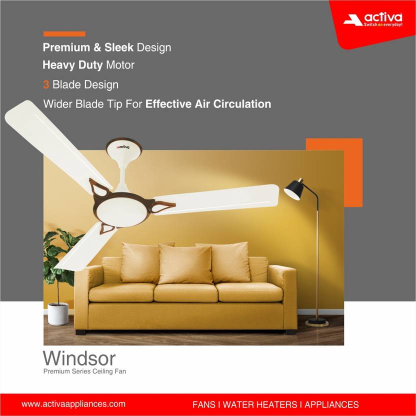 ACTIVA Windsor Silent Operation 1200 mm Ceiling Fan-6