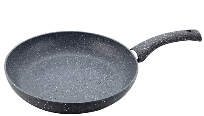 Wonderchef Granite 24 cm Non-Stick Fry Pan | 1.8 L | Grey | 5 Layer PFOA Free Non-Stick Coating | Compatible with Hot Plate, Hobs, Gas Stove, Ceramic Plate and Induction cooktop | 2 Years Warranty