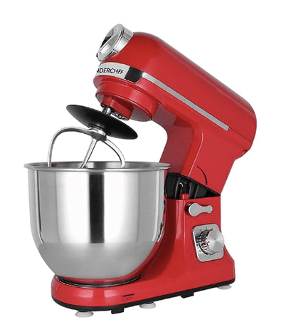 wonderchef crimson edge die cast metal kitchen stand mixer and beater with 6 speed settingsprovision for pasta attachments1000 w powerful copper motor 5 l stainless steel bowl with planetary rotati