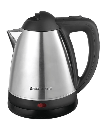 Wonderchef Luxe Automatic Stainless Steel Cordless Electric Kettle 1.2 Litre, 1800W, Ivory | Elegant design | Safety Lock