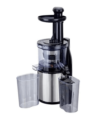 Wonderchef Compact Cold Press Slow Juicer 200 Watt | 43 RPM Slow Juicer| Copper DC Powerful Motor| All-in-one Fruit & Vegetable Juicer| Fresh, Healthy Juice Extractor| Maximum Nutrient Retention Juicer, Appliance| 2 Year Warranty| Black & Silver