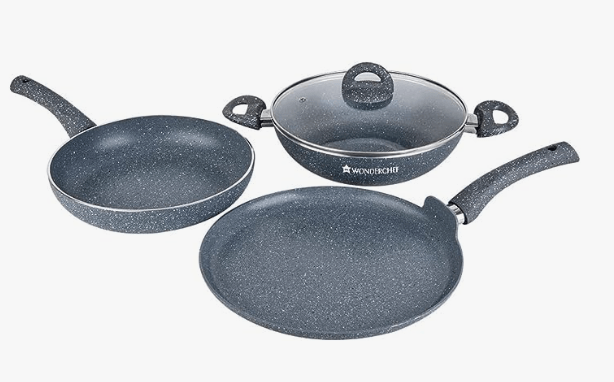 Wonderchef Granite Set with Free dosa tawa-24cm