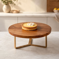 Cake Stand With Golden Leg