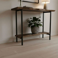 Timber Wooden Live Edge Console Table