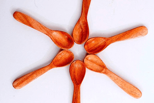 Wooden Masala Spoon (Set of 6) Compact