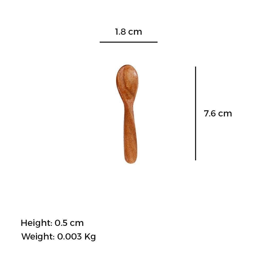 Wooden Masala Spoon (Set of 6) Compact