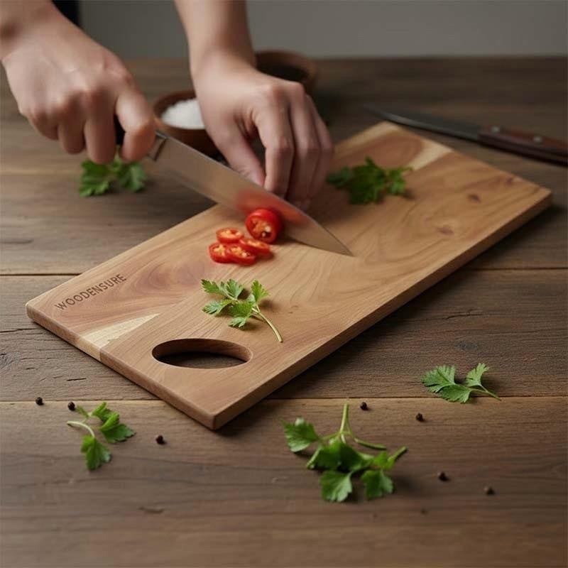 Fluke Acacia Solid Wood Serving & Chopping Board