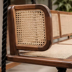 Wooden Swing Chair-Stylish & Durable Swing Wooden Chair (in Brown)