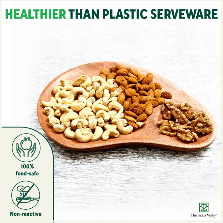 Neem Wood Chip & Dip Platter