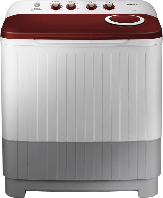 Samsung 7.5 kg Semi Automatic Top Load Washing Machine Red, White, Grey (WT75M3000HP/TL)