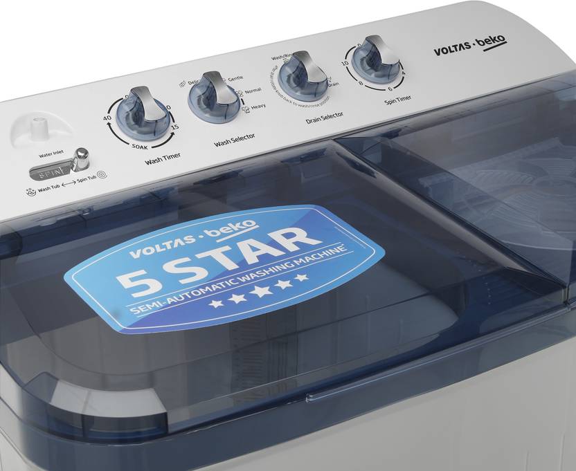 Voltas Beko by A Tata Product 8 kg Semi Automatic Top Load Washing Machine White, Blue (WTT80DBLT)-3