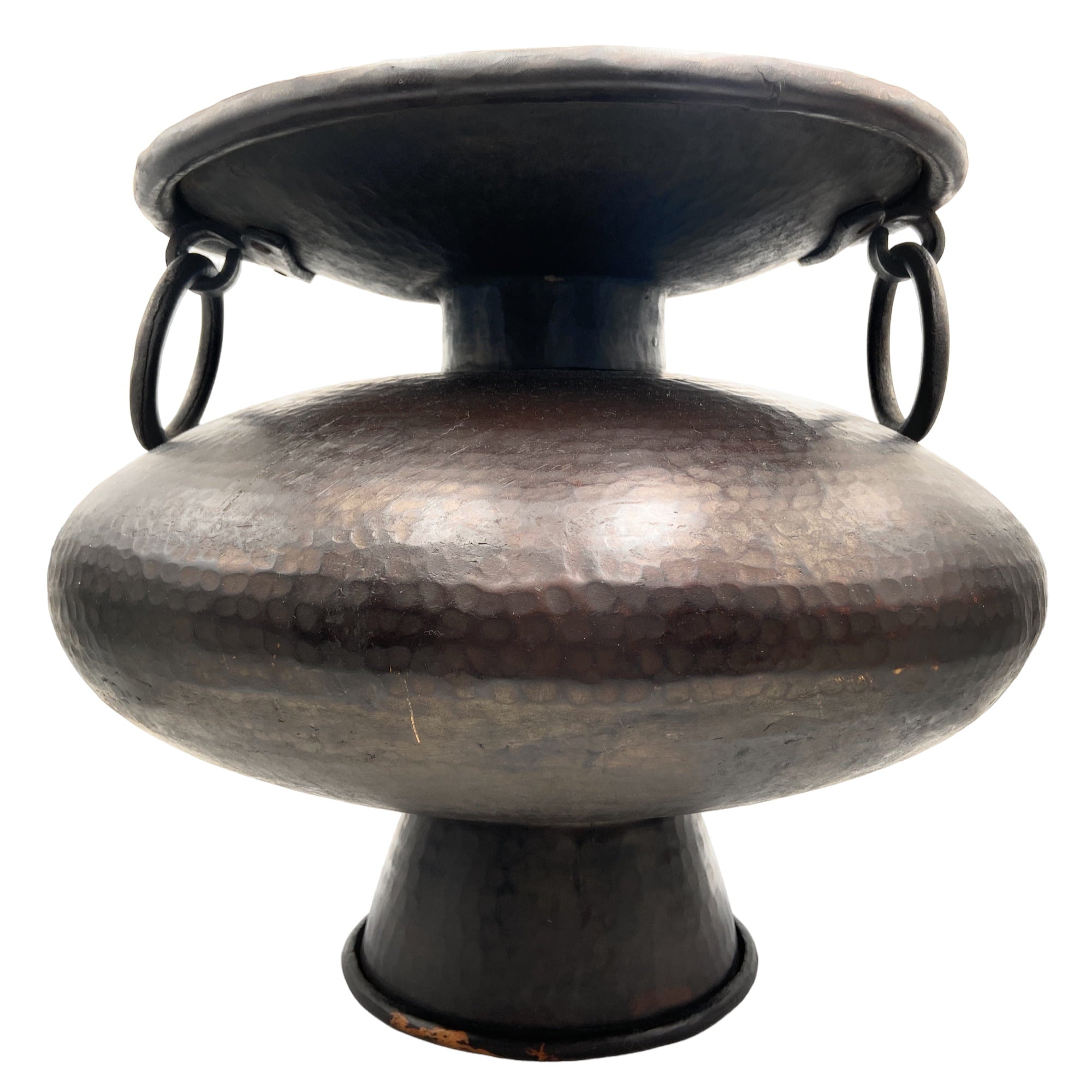 Bhunes Brass Antique Big Planter Bowls | Decor Bowl | Pittal Ka Katora | Decorative,Brown, 14 Inch, 1 Piece