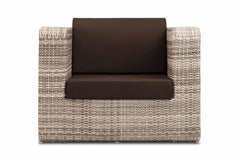 Maso Outdoor Sofa Set 2 Seater + 2 Single seater with 1 Central Table (Seashell)