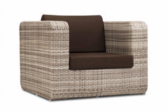 Maso Outdoor Sofa Set 2 Seater + 2 Single seater with 1 Central Table (Seashell)