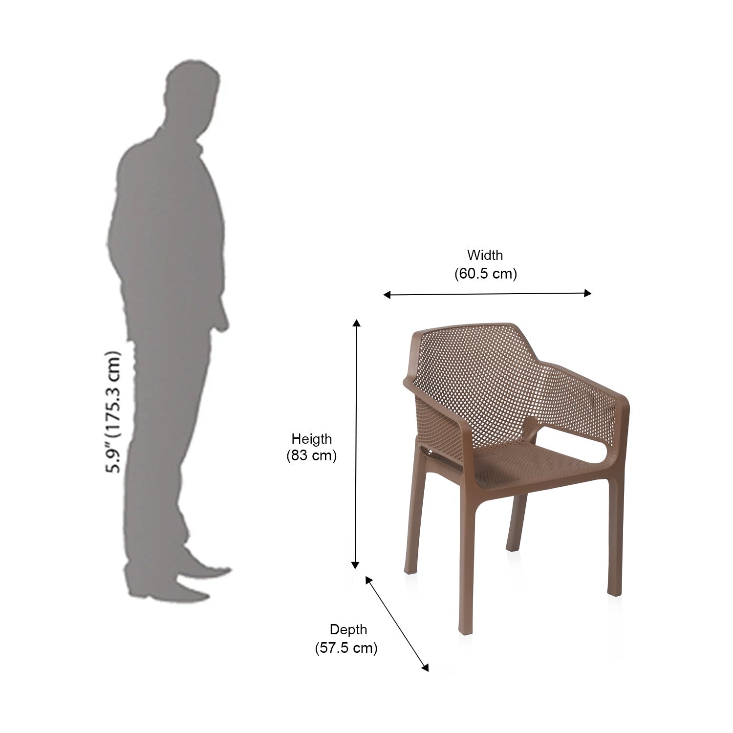 Nilkamal Captain Plastic Arm Chair