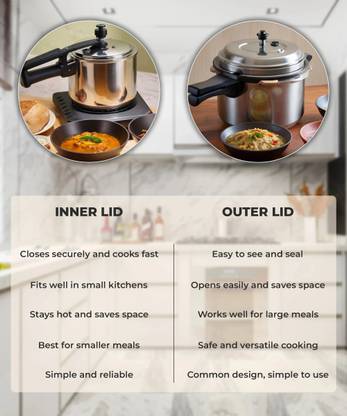 Prestige TRY-PLY SVACHH 5 L Outer Lid Induction Bottom Pressure Cooker