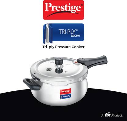 Prestige TRY-PLY SVACHH 3 L Outer Lid Induction Bottom Pressure Cooker (Stainless Steel)
