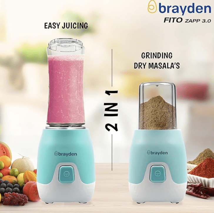 Travel Juicer Cup Smoothie Maker with Updated 6 Blades - Brilliant