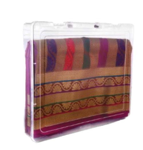 Multi Color Box Design Kanchipuram Silk Saree – Amrutamfab