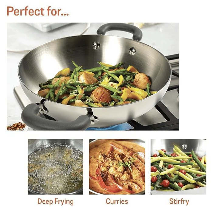 Meyer Trivantage Nickel Free Stainless Steel Triply Cookware Frypan, Steel  Pan For Cooking, Fry Pan Tri Ply With Heavy Bottom, Small Frying Pan