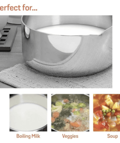 Meyer Trivantage Nickel Free Stainless Steel Triply Cookware Milkpan, Milk  Pot, Tea Pan, Steel Pan Induction Bottom