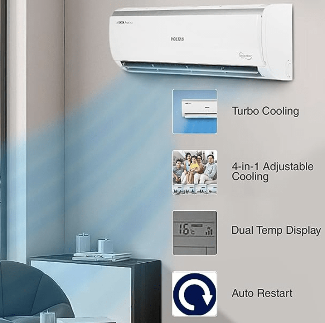 voltas adjustable split ac price