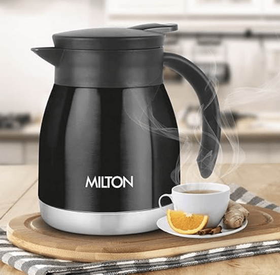 Milton Bistro 600 Thermosteel Carafe, 495 Ml, Black - Velan Store