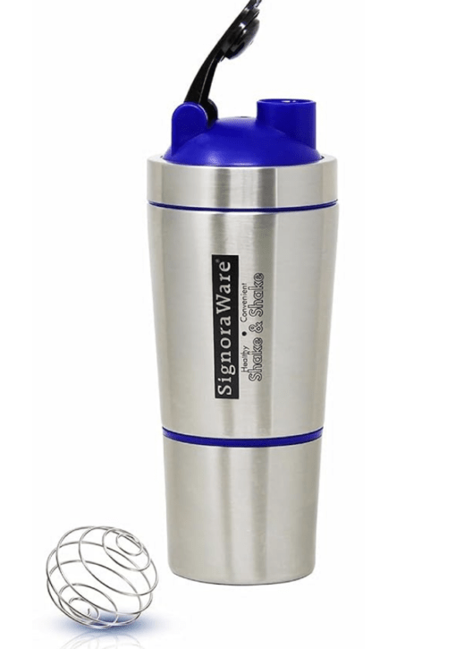 SignoraWare Maxxo Stainless Steel Protein Shaker Bottle For Pre-Post ...