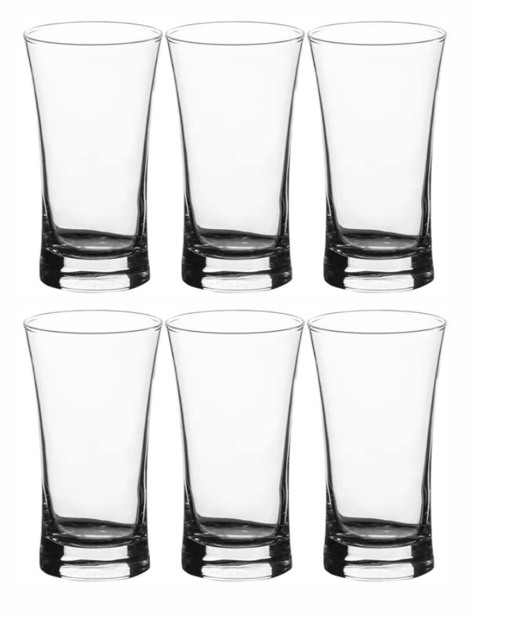 Roxx Glass Royce Hb Water And Juice Glasses Set Of 6 Pieces 300ml 