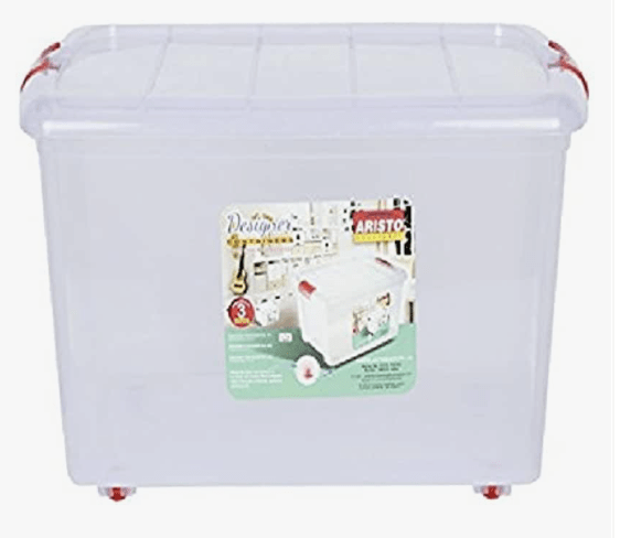 ARISTO Multipurpose Plastic Storage Container Box With Wheels 25