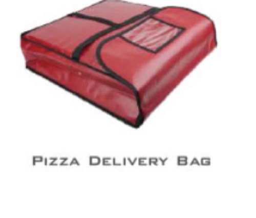 Delivery Tek Red Pizza Bag - Holds 10-18