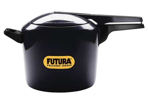 Hawkins Futura 7L (Jumbo) Hard Anodised Aluminium Inner Lid Pressure Cooker (Black), 7 Liter