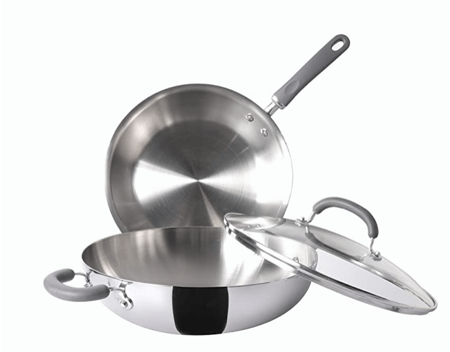 Pots And Pans Meyer Stainless Steel 3 Piece Cookware Set Frypan And Sautepan
