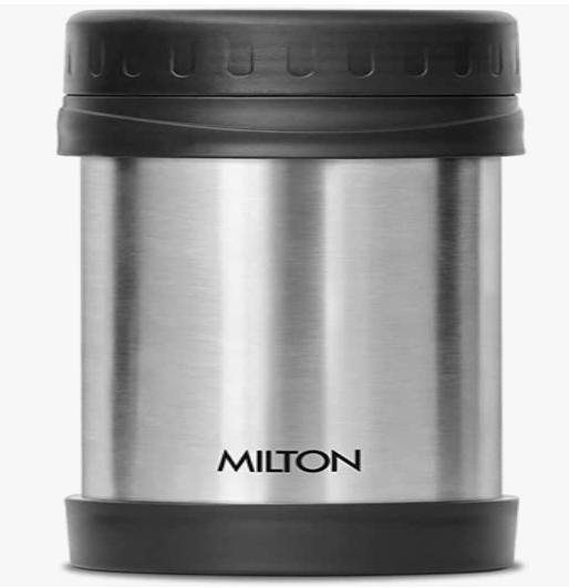 Milton Thermosteel Soup Flask Deluxe 500 Ml, 1 Piece, Silver - Velan Store