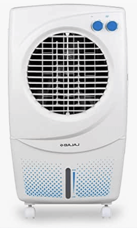 Bajaj PX 97 Torque New 36L Personal Air Cooler for home with DuraMarine Pump (2-Yr Warranty), Turbo Fan Technology, Powerful Air Throw and 3-Speed Control, Portable AC,White cooler for room