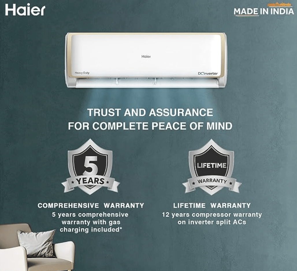 haier 1.6 ton inverter ac