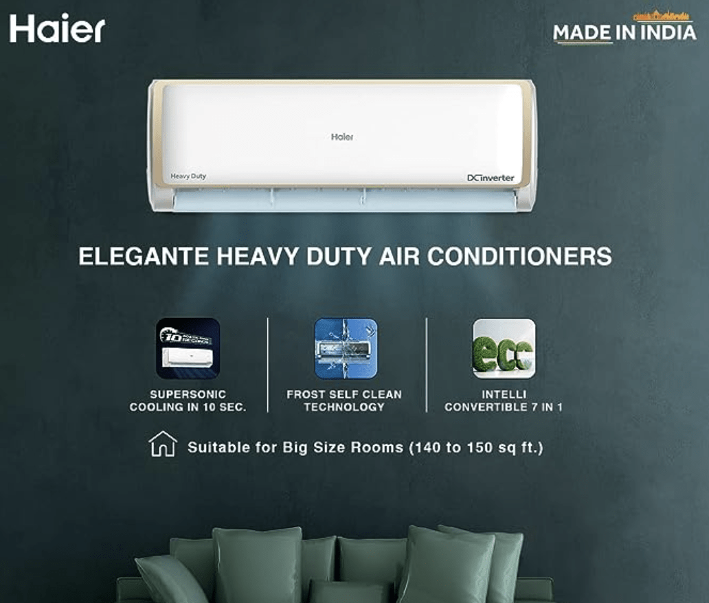 haier 1.6 ton inverter ac