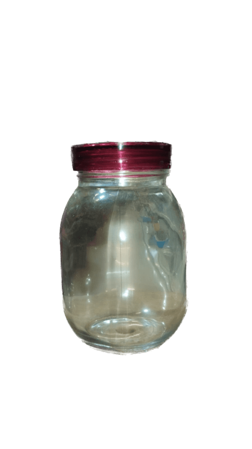 Glass jar ro med