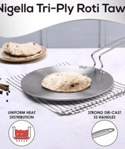 4MM 5 Layer Nonstick Coated Induction Chapati / Roti Tawa