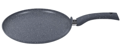 Wonderchef Granite 28cm Non-Stick Dosa Tawa | Induction Bottom | Soft-Touch Handles | Virgin Aluminium | PFOA/Heavy Metals Free | 3.5mm | 2 Year Warranty | Grey